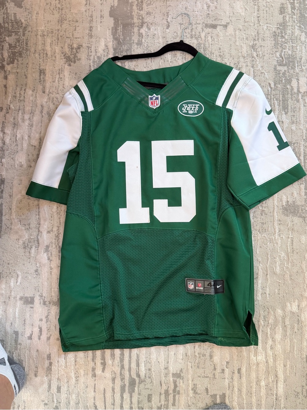 Nike men’s' Green New York Jets #15 Football Jersey